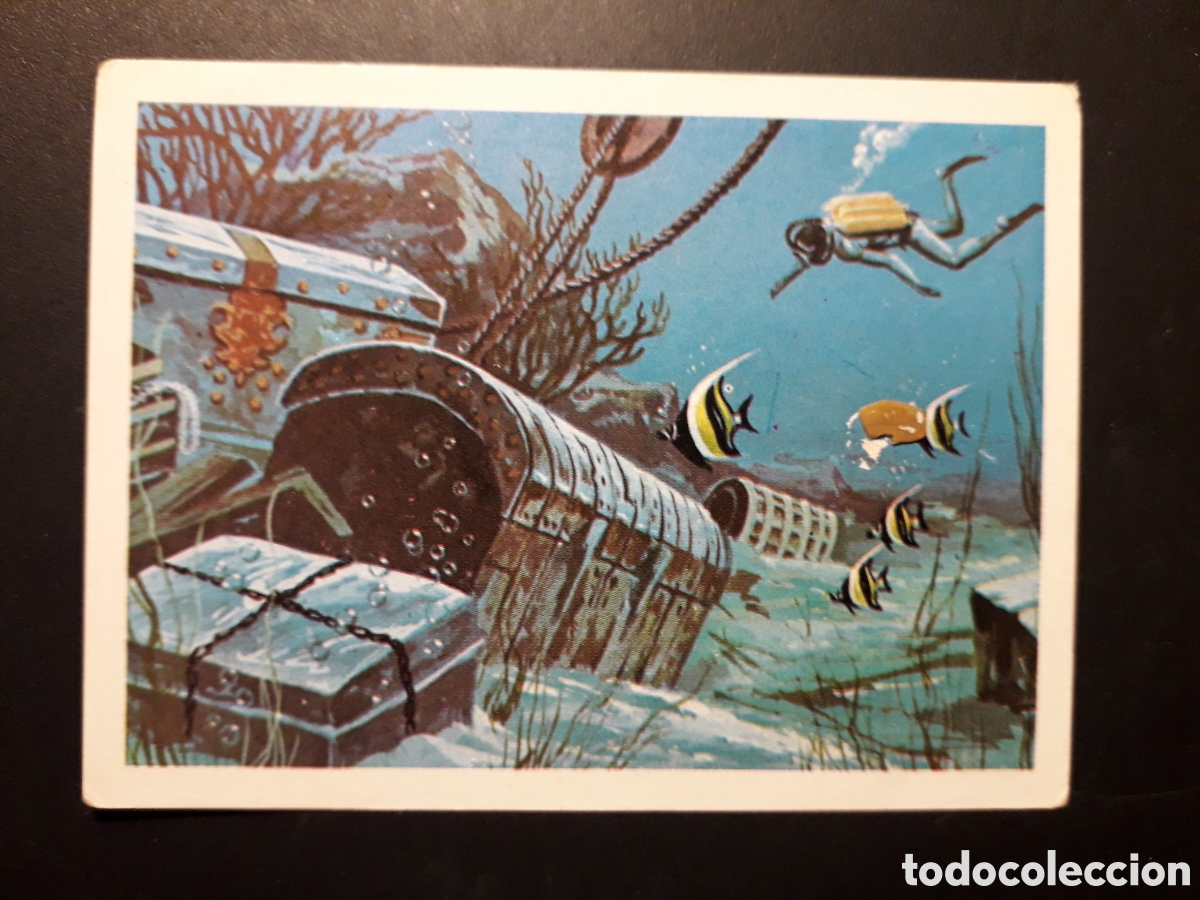 Colecionismo Cromos antigos: ARQUEOLOG&Iacute;A MARINA EL MAR FUENTE DE VIDA, ED RUIZ ROMERO 1973 N&deg; 242 SIN PEGAR, PEDIDO M&Iacute;NIMO 3&euro;