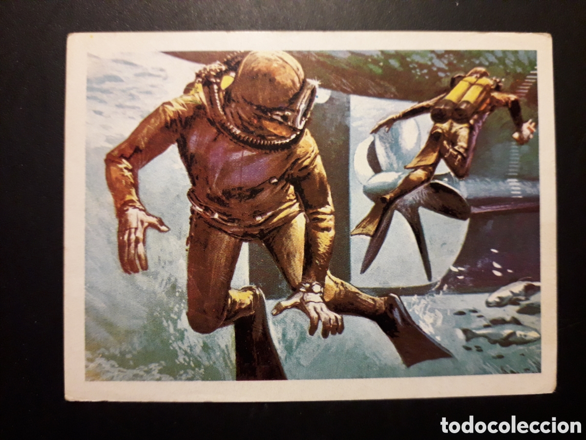 Coleccionismo cromos antiguos: HOMBRES RANA, EL MAR FUENTE DE VIDA, ED RUIZ ROMERO 1973 N&deg; 251 SIN PEGAR, PEDIDO M&Iacute;NIMO 3&euro;