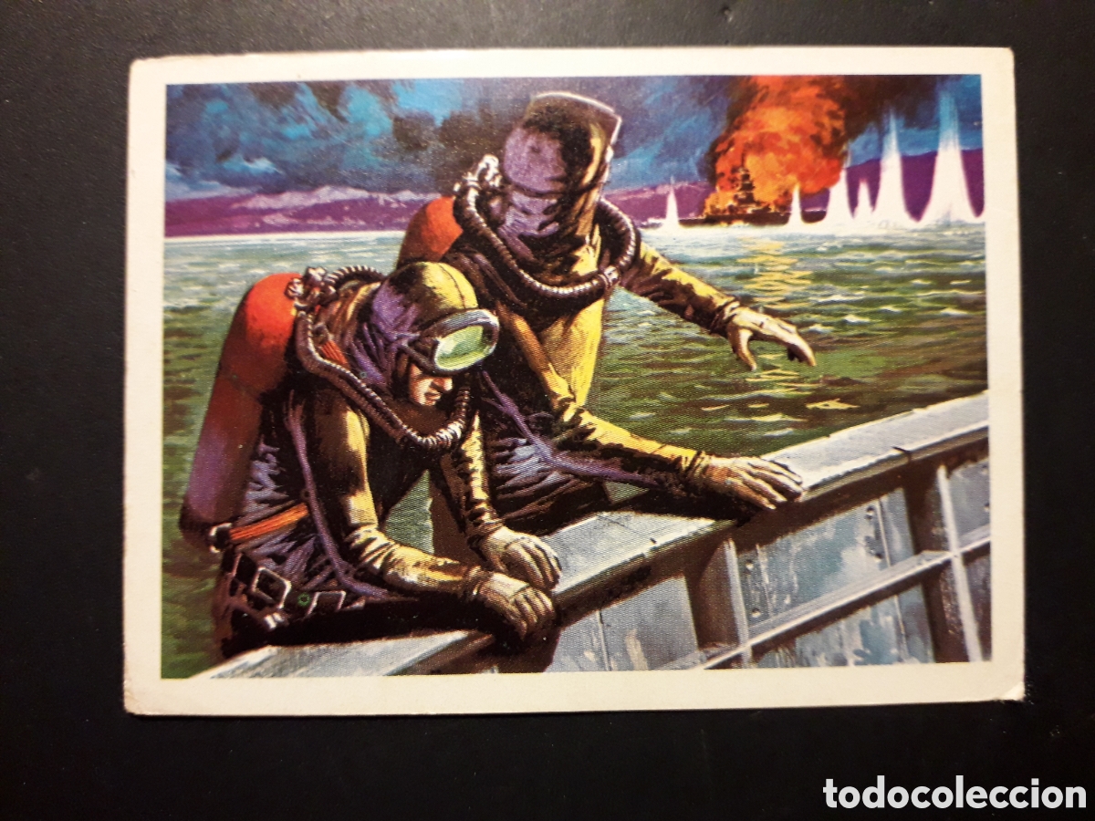 Coleccionismo cromos antiguos: HOMBRES RANA, EL MAR FUENTE DE VIDA, ED RUIZ ROMERO 1973 N&deg; 252 SIN PEGAR, PEDIDO M&Iacute;NIMO 3&euro;