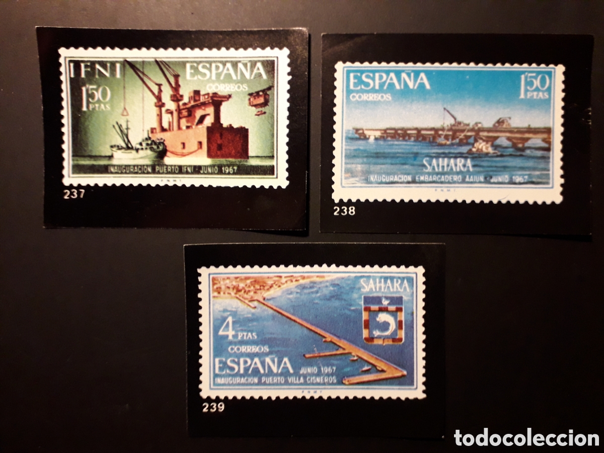 Colecionismo Cromos antigos: 3 CROMOS, PUERTOS EL SELLO ESPA&Ntilde;OL, ED KEISA N&deg; 237,238 Y 239 SIN PEGAR, PEDIDO M&Iacute;NIMO 3&euro;