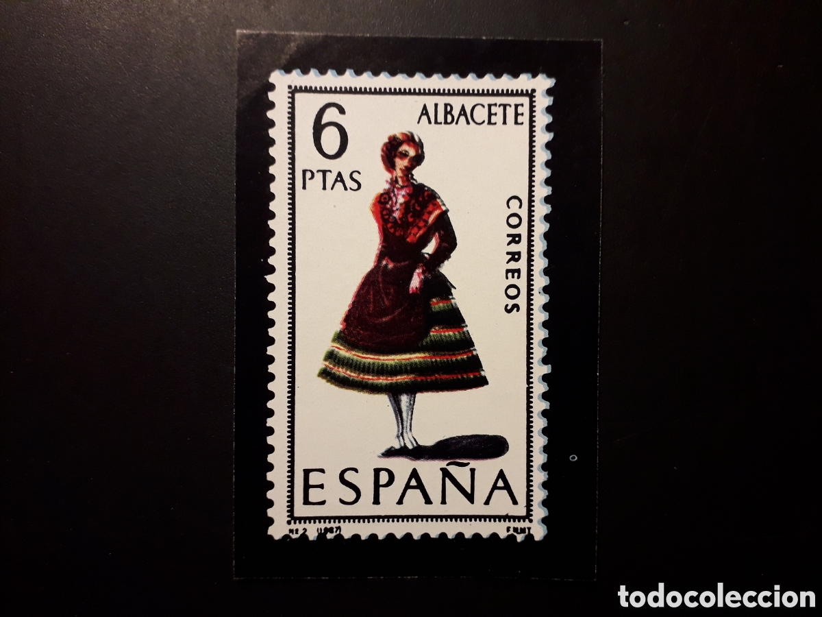 Coleccionismo cromos antiguos: 1 CROMO, TRAJE T&Iacute;PICO ALBACETE EL SELLO ESPA&Ntilde;OL, ED KEISA SIN N&deg; SIN PEGAR, PEDIDO M&Iacute;NIMO 3&euro;