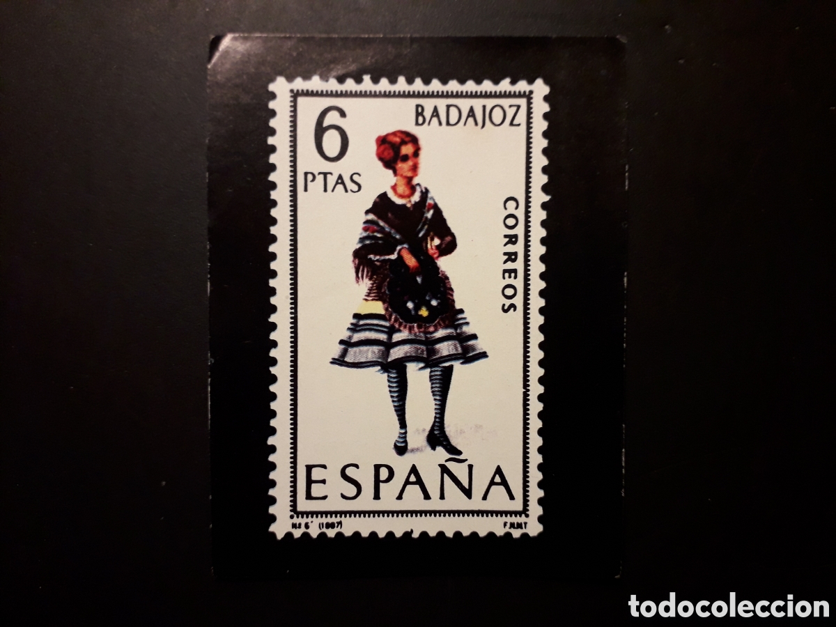Coleccionismo cromos antiguos: 1 CROMO, TRAJE T&Iacute;PICO BADAJOZ EL SELLO ESPA&Ntilde;OL, ED KEISA SIN N&deg; SIN PEGAR, PEDIDO M&Iacute;NIMO 3&euro;