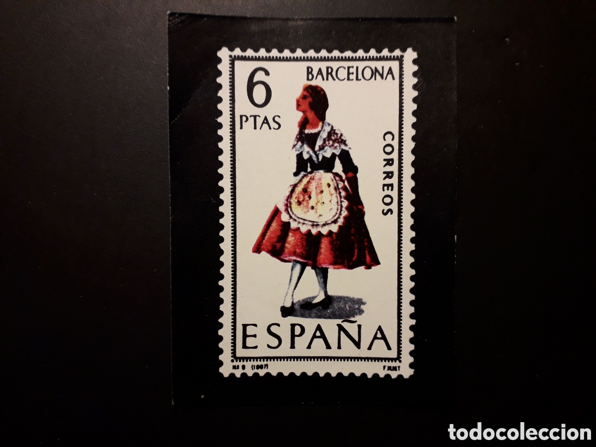 Coleccionismo cromos antiguos: 1 CROMO, TRAJE T&Iacute;PICO BARCELONA EL SELLO ESPA&Ntilde;OL, ED KEISA SIN N&deg; SIN PEGAR, PEDIDO M&Iacute;NIMO 3&euro;