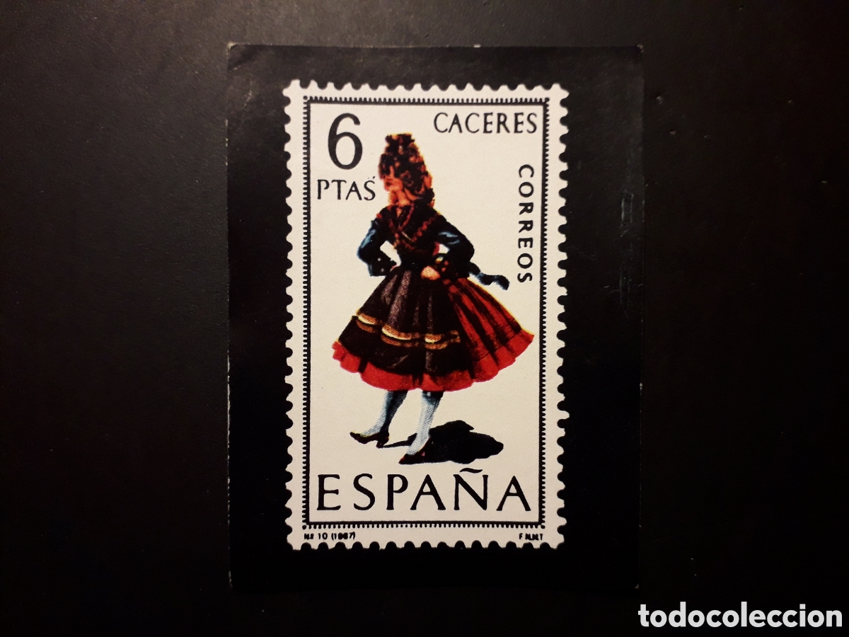 Coleccionismo cromos antiguos: 1 CROMO, TRAJE T&Iacute;PICO C&Aacute;CERES EL SELLO ESPA&Ntilde;OL, ED KEISA SIN N&deg; SIN PEGAR, PEDIDO M&Iacute;NIMO 3&euro;