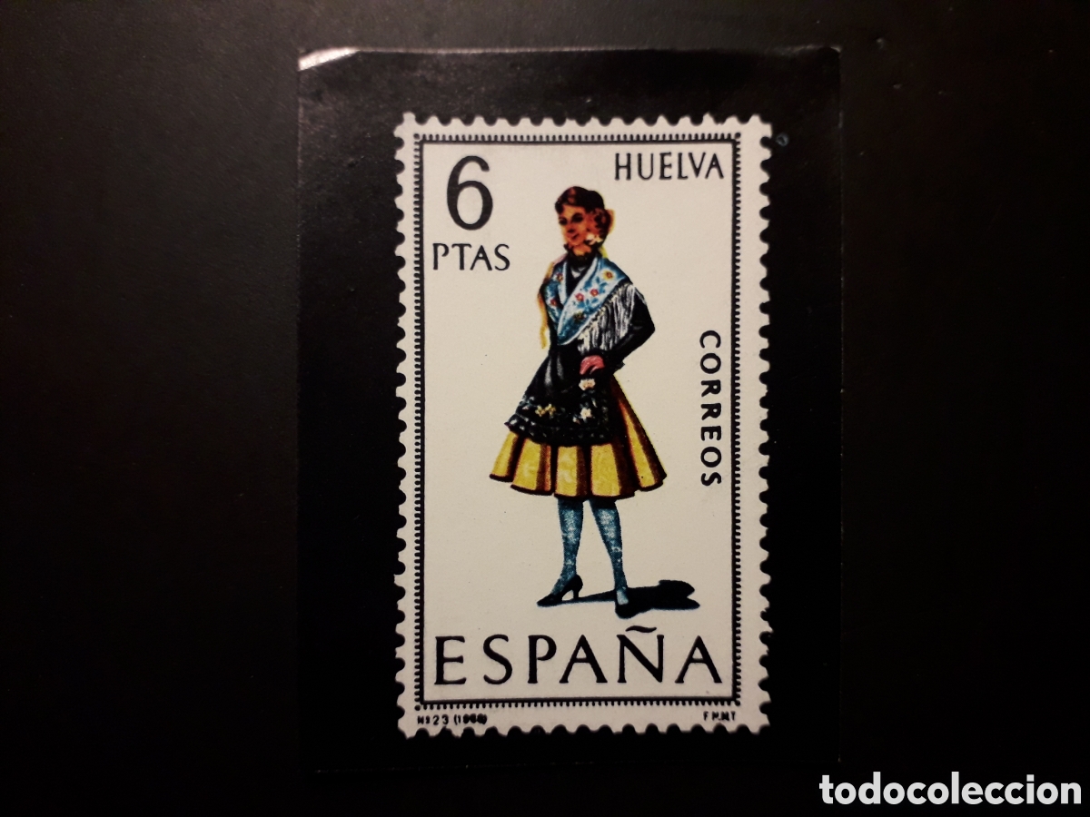 Coleccionismo cromos antiguos: 1 CROMO, TRAJE T&Iacute;PICO HUELVA SELLO ESPA&Ntilde;OL, ED KEISA SIN N&deg; SIN PEGAR, PEDIDO M&Iacute;NIMO 3&euro;