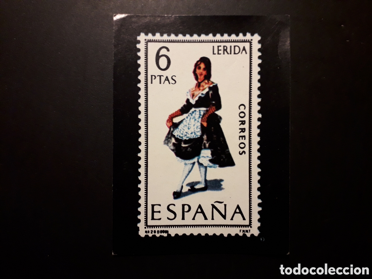 Coleccionismo cromos antiguos: 1 CROMO, TRAJE T&Iacute;PICO L&Eacute;RIDA SELLO ESPA&Ntilde;OL, ED KEISA SIN N&deg; SIN PEGAR, PEDIDO M&Iacute;NIMO 3&euro;