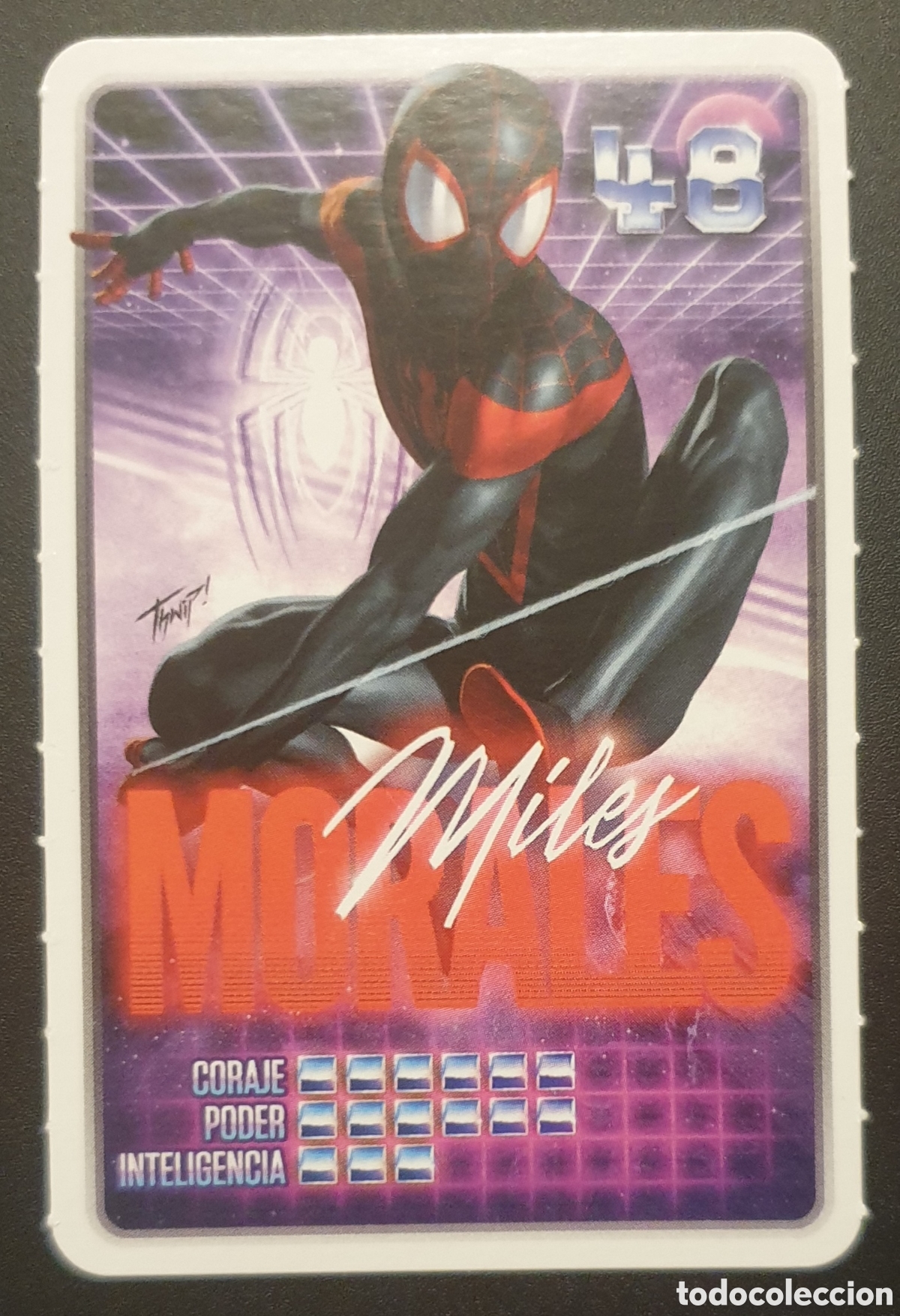 Coleccionismo cromos antiguos: CROMO N&deg; 48 MILES MORALES MARVEL DESCUBRE TU PODER CARREFOUR - Foto 1
