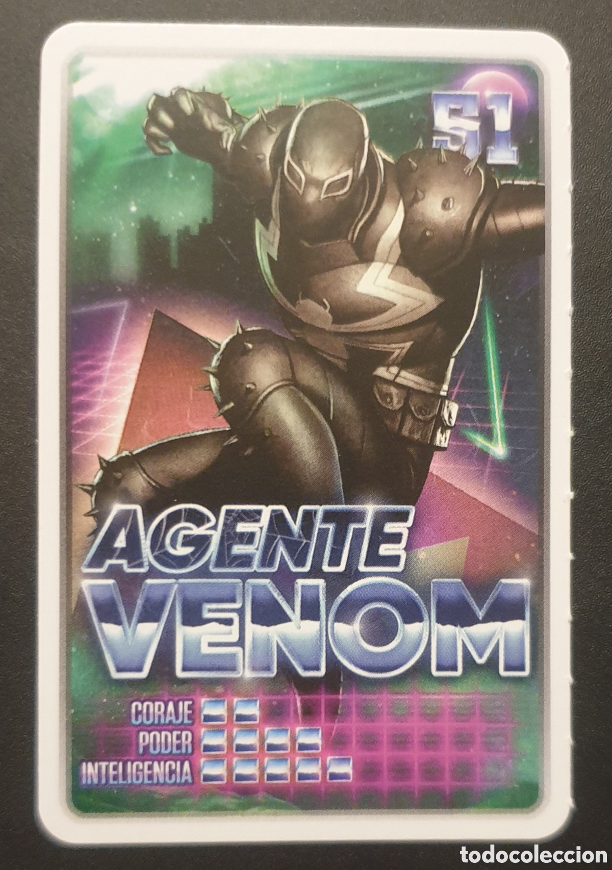 Coleccionismo cromos antiguos: CROMO N&deg; 51 AGENTE VENOM MARVEL DESCUBRE TU PODER CARREFOUR - Foto 1