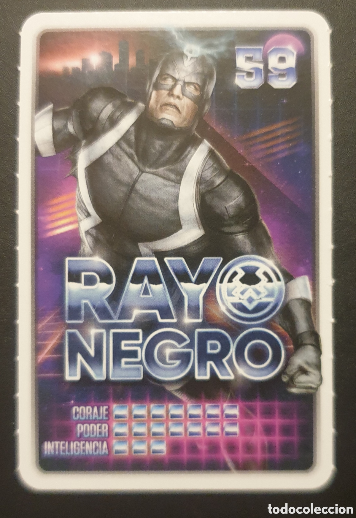 Coleccionismo cromos antiguos: CROMO N&deg; 59 RAYO NEGRO MARVEL DESCUBRE TU PODER CARREFOUR - Foto 1