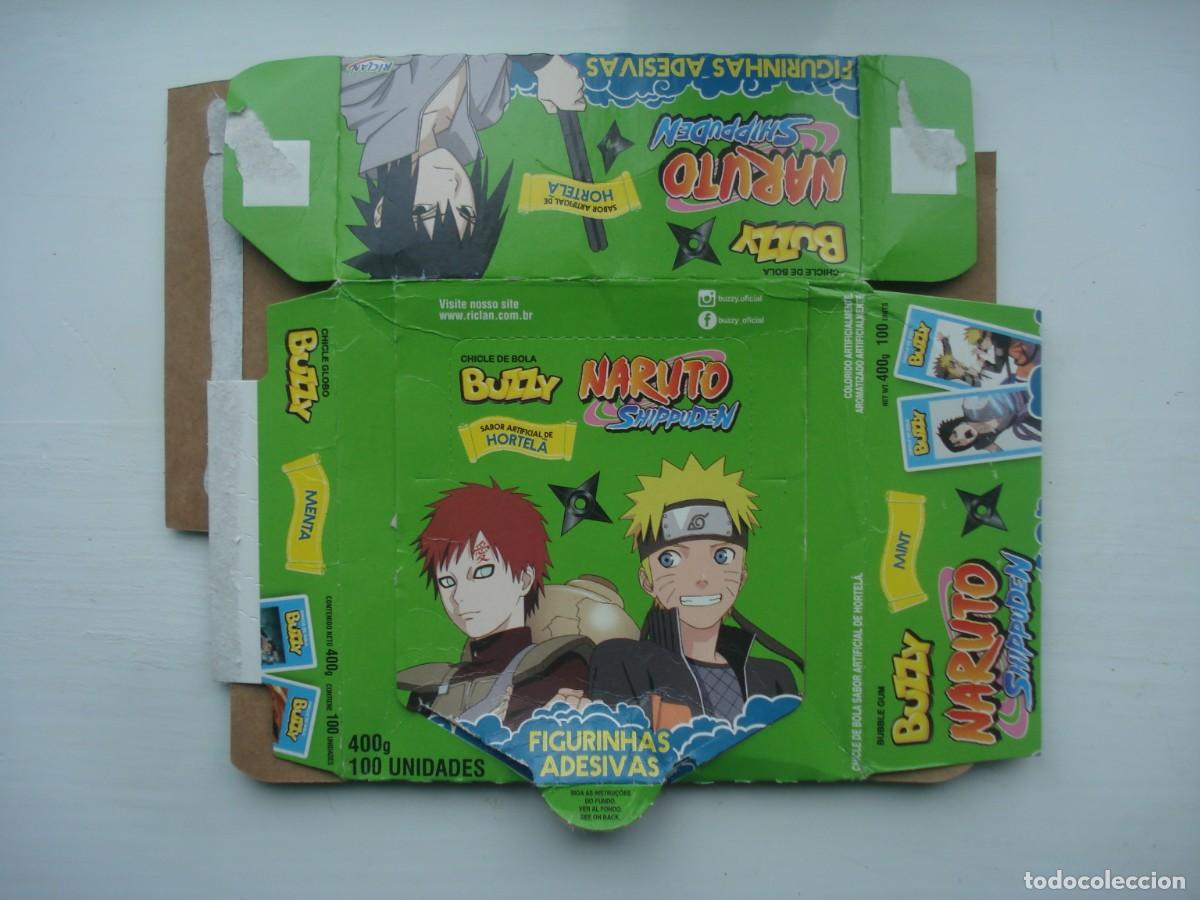 Coleccionismo cromos antiguos: CAJA VACIA NARUTO CROMOS CHICLES BUBBLE GUM! - Foto 1