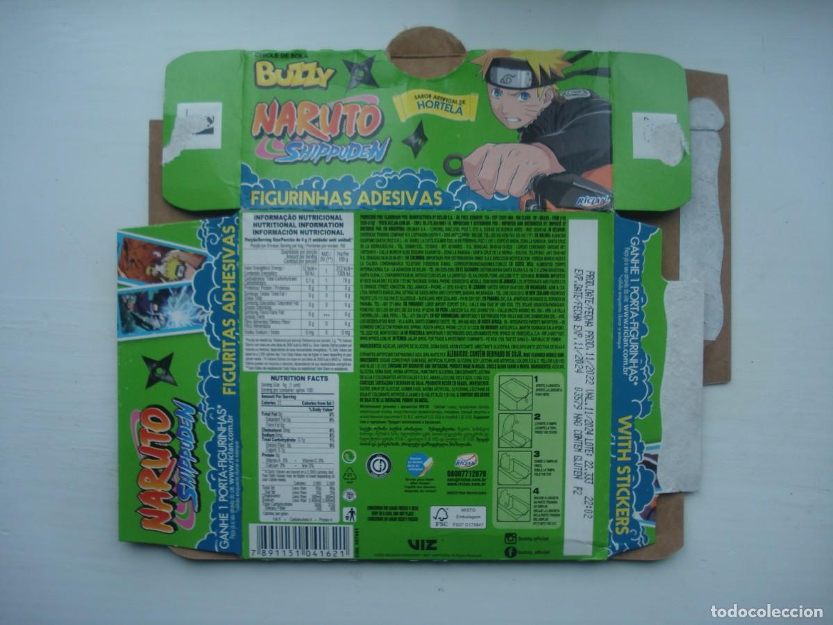 Coleccionismo cromos antiguos: CAJA VACIA NARUTO CROMOS CHICLES BUBBLE GUM! - Foto 2