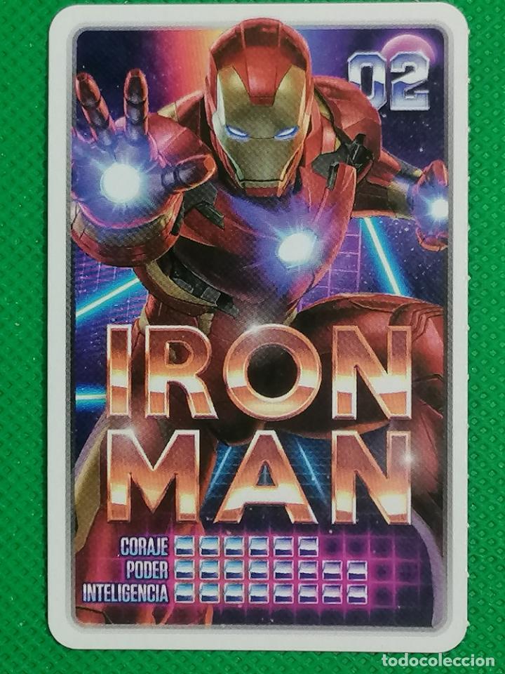 Coleccionismo cromos antiguos: 02 IRON MAN MARVEL DESCUBRE TU PODER CARREFOUR - Foto 1