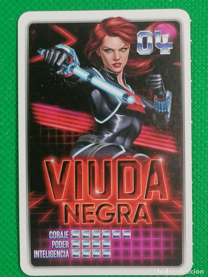 Coleccionismo cromos antiguos: 04 VIUDA NEGRA MARVEL DESCUBRE TU PODER CARREFOUR - Foto 1
