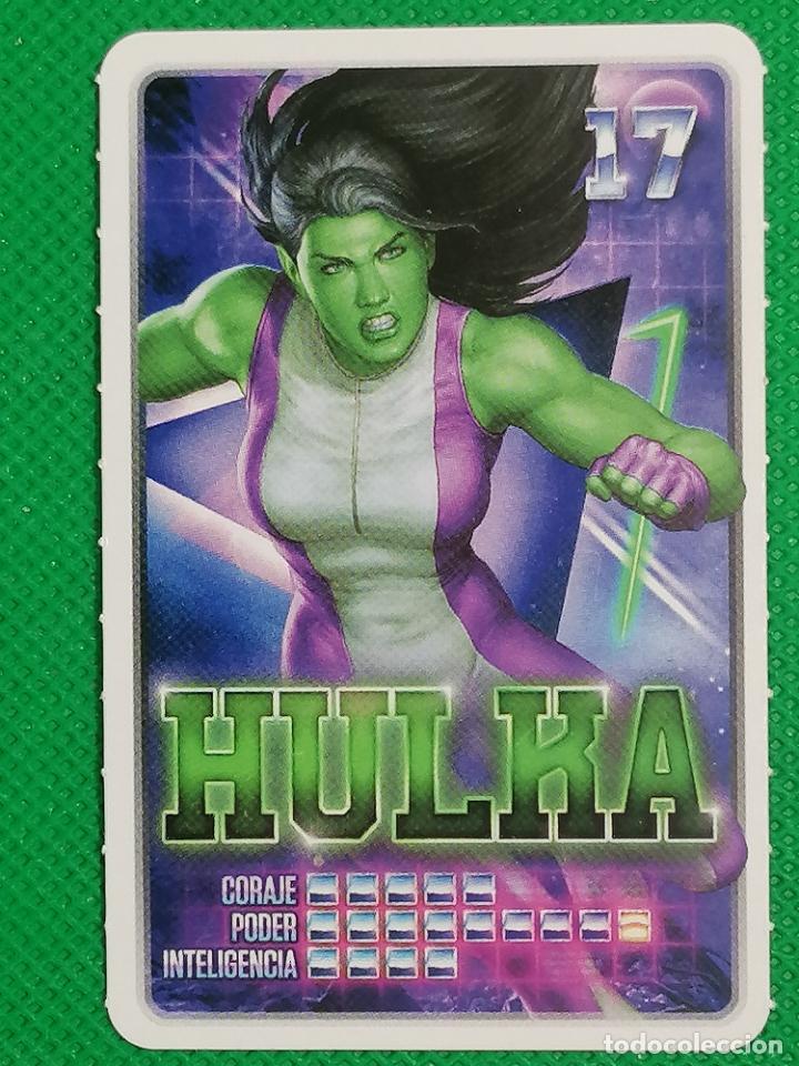 Coleccionismo cromos antiguos: 17 HULKA MARVEL DESCUBRE TU PODER CARREFOUR - Foto 1