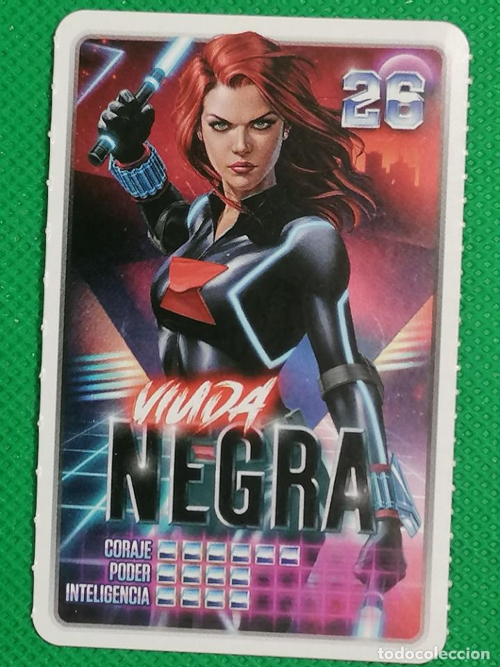 Coleccionismo cromos antiguos: 26 VIUDA NEGRA MARVEL DESCUBRE TU PODER CARREFOUR - Foto 1