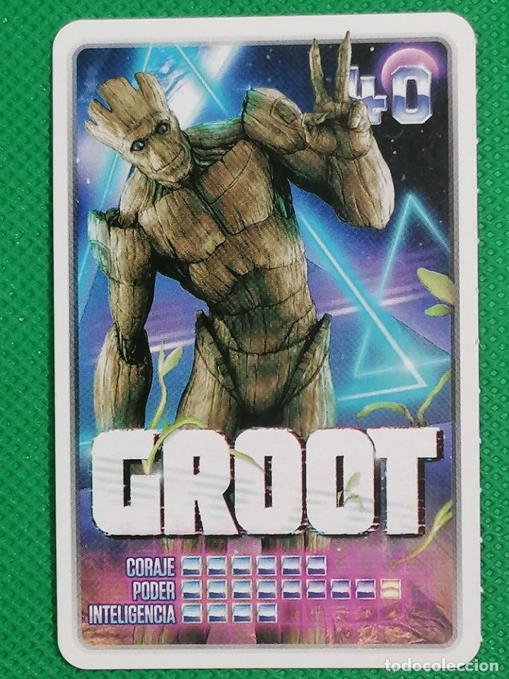 Coleccionismo cromos antiguos: 40 GROOT MARVEL DESCUBRE TU PODER CARREFOUR - Foto 1