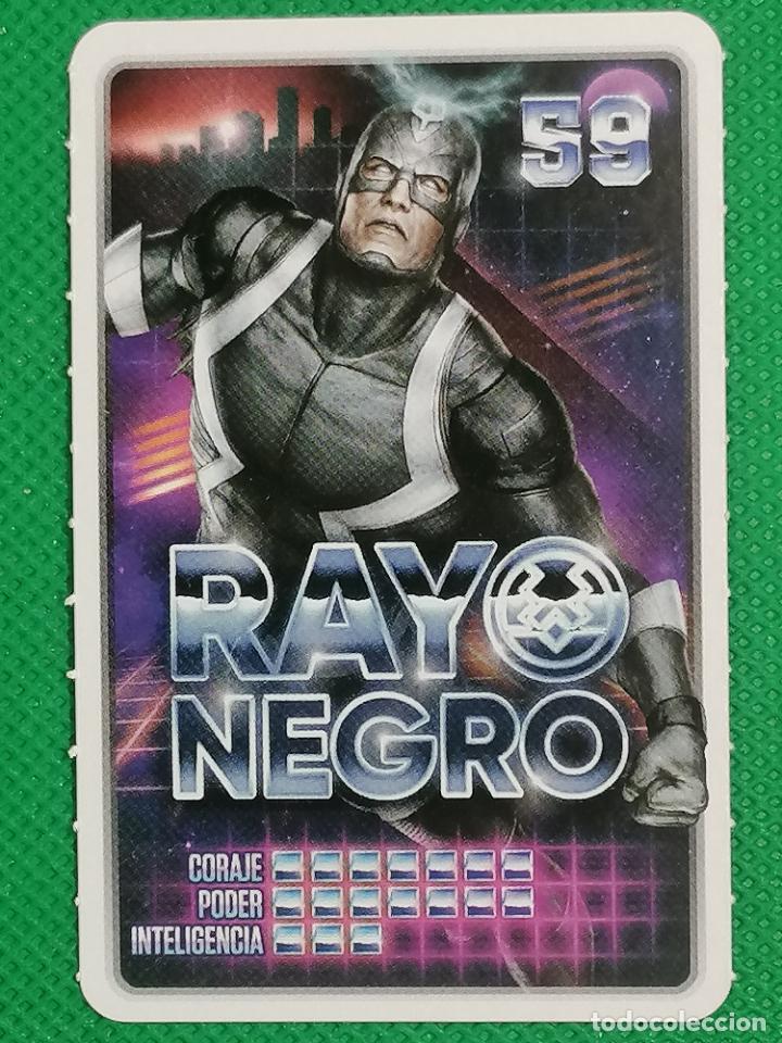 Coleccionismo cromos antiguos: 59 RAYO NEGRO MARVEL DESCUBRE TU PODER CARREFOUR - Foto 1