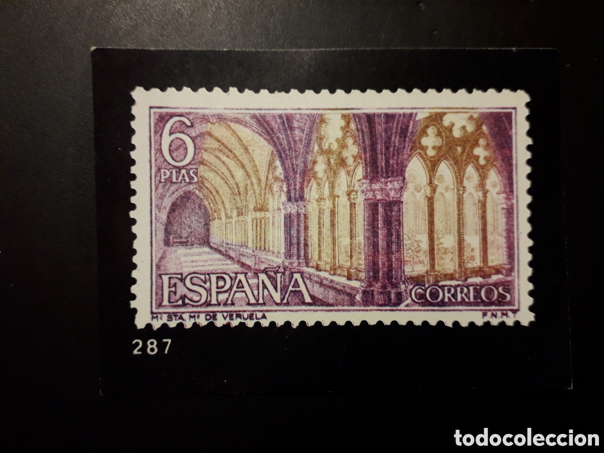 Colecionismo Cromos antigos: 1 CROMO MONASTERIO EL SELLO ESPA&Ntilde;OL, ED KEISA 1973 N&deg; 287 SIN PEGAR, PEDIDO M&Iacute;NIMO 3&euro;
