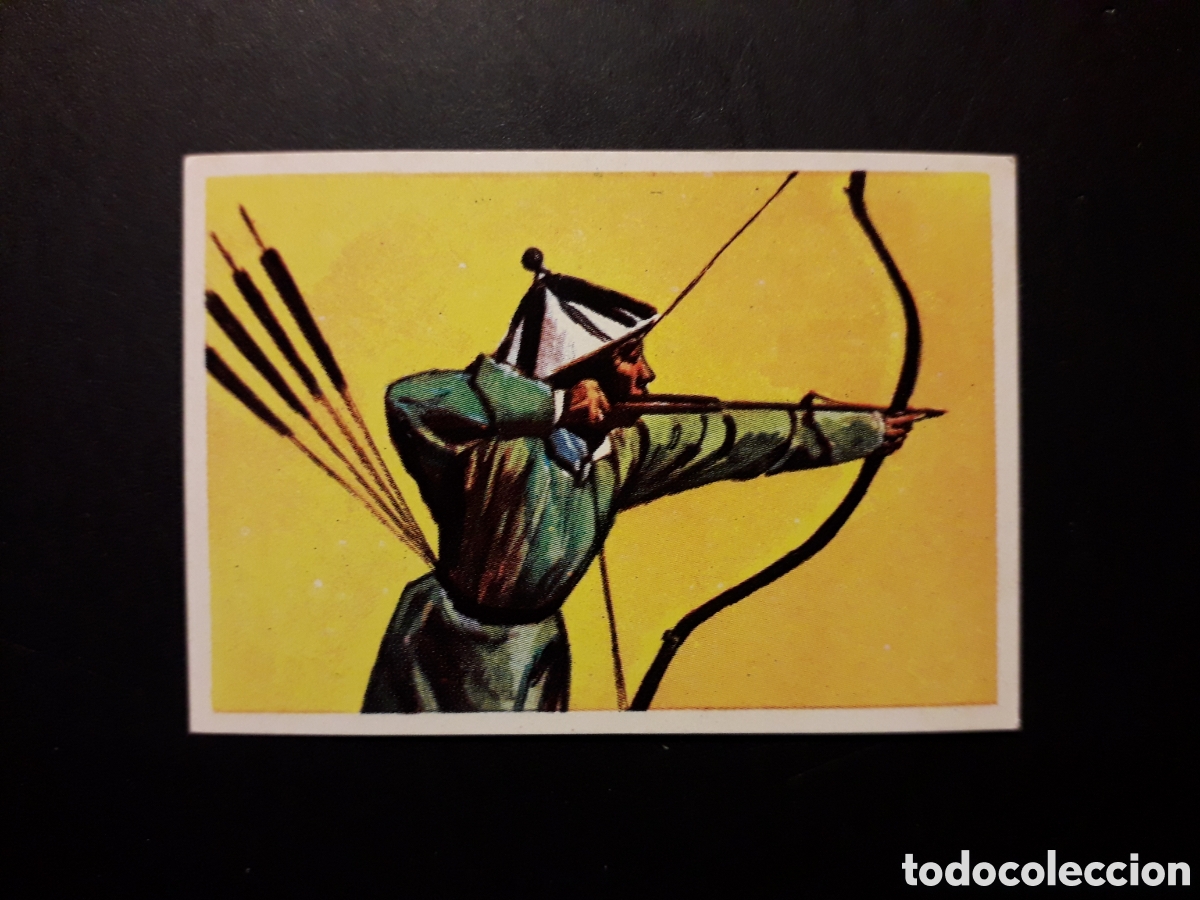 Coleccionismo cromos antiguos: ARQUERO CHINO, RAZAS HUMANAS N&deg; 34 CHOCOLATES ELGORRIAGA 1968 SIN PEGAR, PEDIDO M&Iacute;NIMO 3&euro;