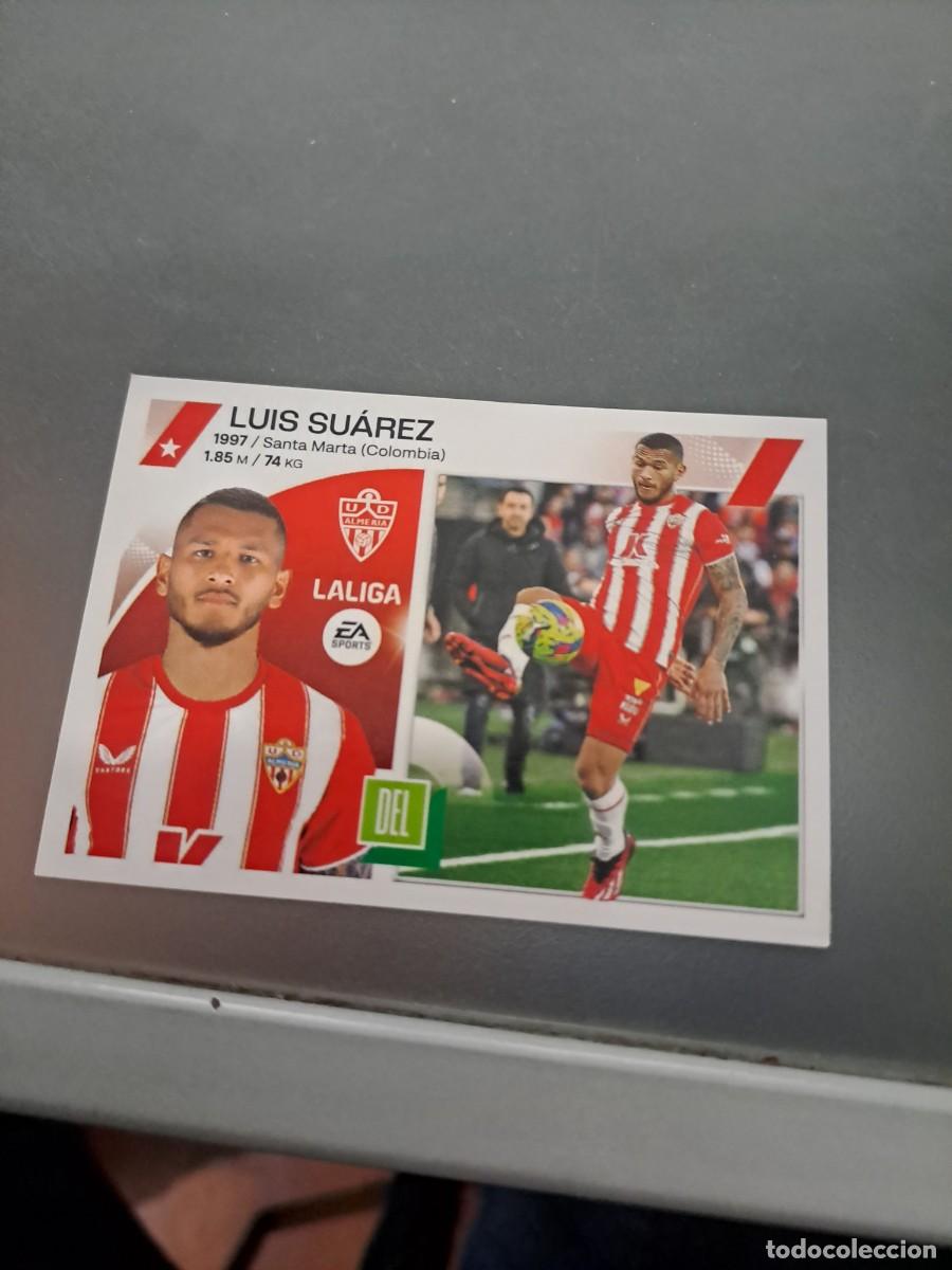 Coleccionismo cromos antiguos: CROMO LUIS SUAREZ 19 ALMERIA LIGA 23 24 2023 2024 ESTE PANINI NUNCA PEGADO