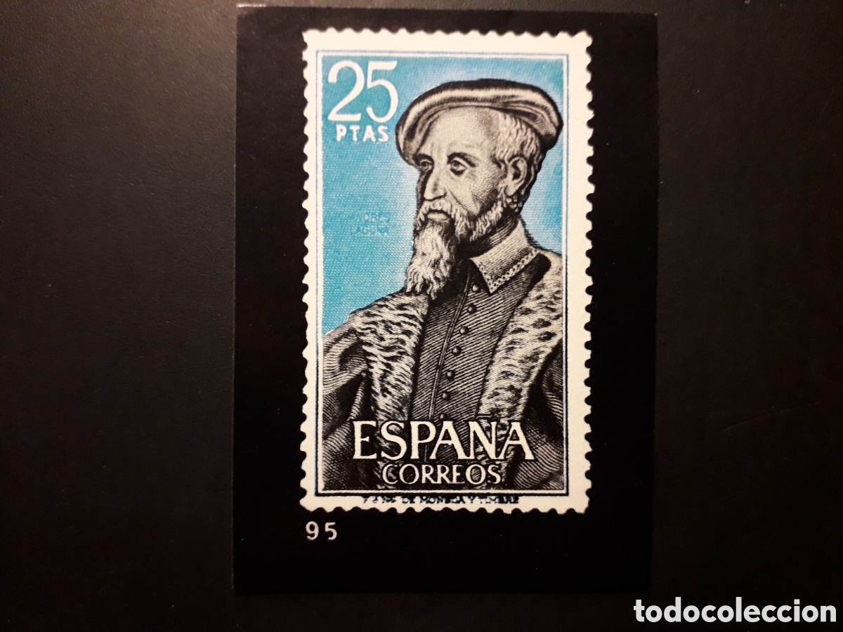 Colecionismo Cromos antigos: 1 CROMO, ANDR&Eacute;S LAGUNA, EL SELLO ESPA&Ntilde;OL, ED KEISA 1973 N&deg; 95 SIN PEGAR, PEDIDO M&Iacute;NIMO 3&euro;