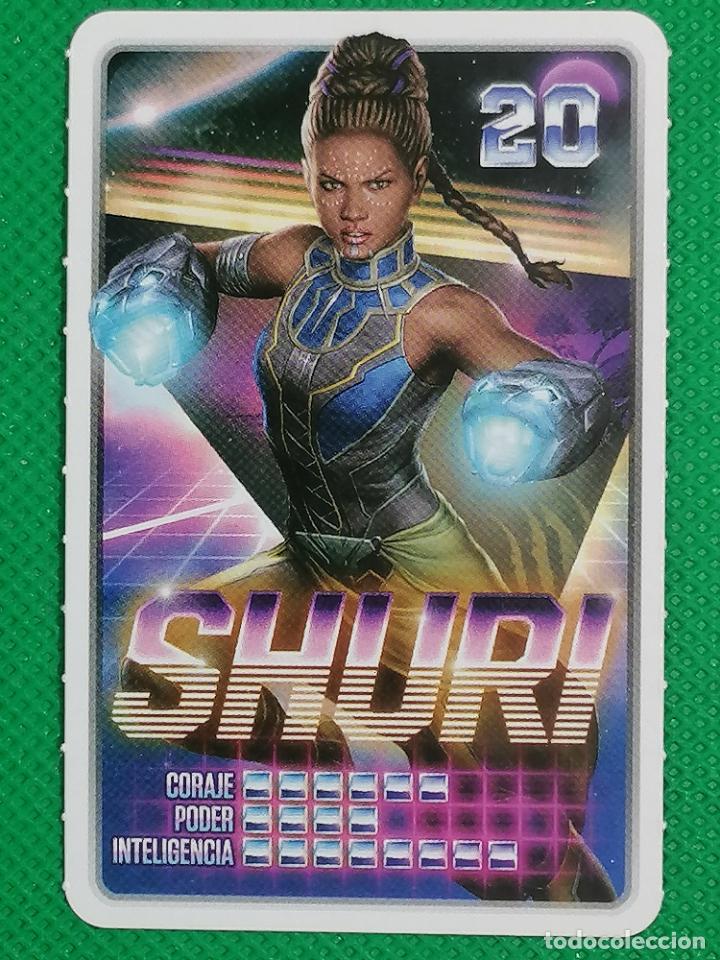 Coleccionismo cromos antiguos: 20 SHURI MARVEL DESCUBRE TU PODER CARREFOUR - Foto 1