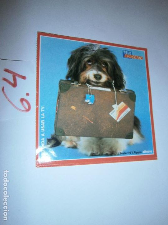 Coleccionismo cromos antiguos: ANTIGUA PEGATINA O CROMO A&Ntilde;OS 90 - PERRITO - ENVIO GRATIS A ESPA&Ntilde;A