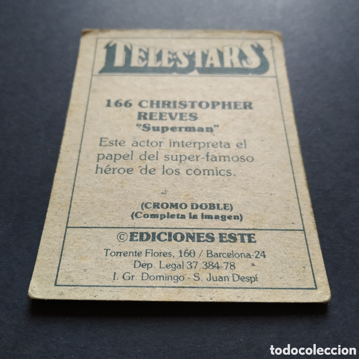 Coleccionismo cromos antiguos: CROMO - N&deg; 166 - TELESTARS - EDICIONES ESTE - A&Ntilde;O 1978 - Foto 5