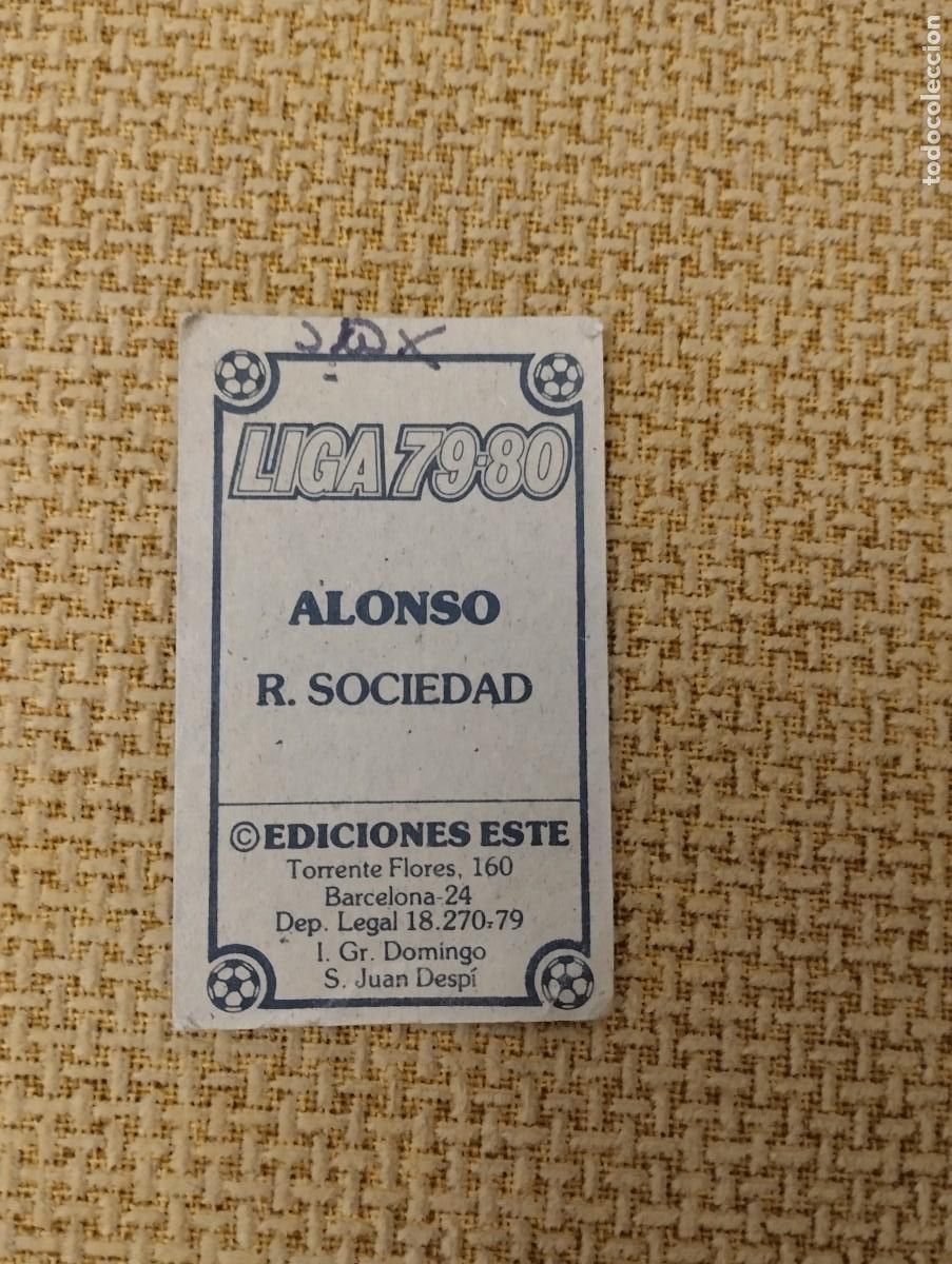 Coleccionismo cromos antiguos: Cromo Alonso Liga 79-80 - Foto 2
