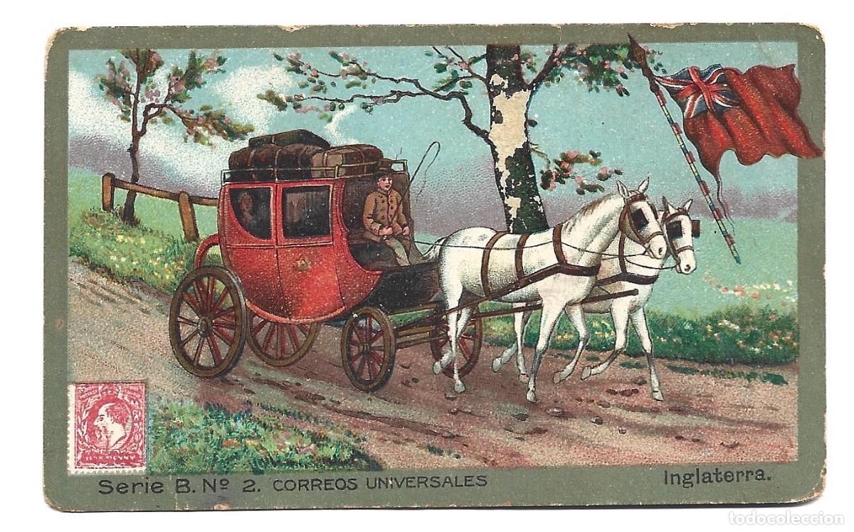 Collezionismo Figurine antiche: CROMO DE CORREO UNIVERSAL CHOCOLATE JUNCOSA BARCELONA NO ESTUVO PEGADO
