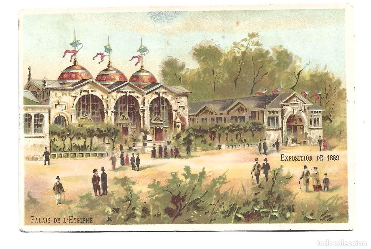 Collezionismo Figurine antiche: CROMO DE EXPOSITION DE 1889 ESTUVO PEGADO