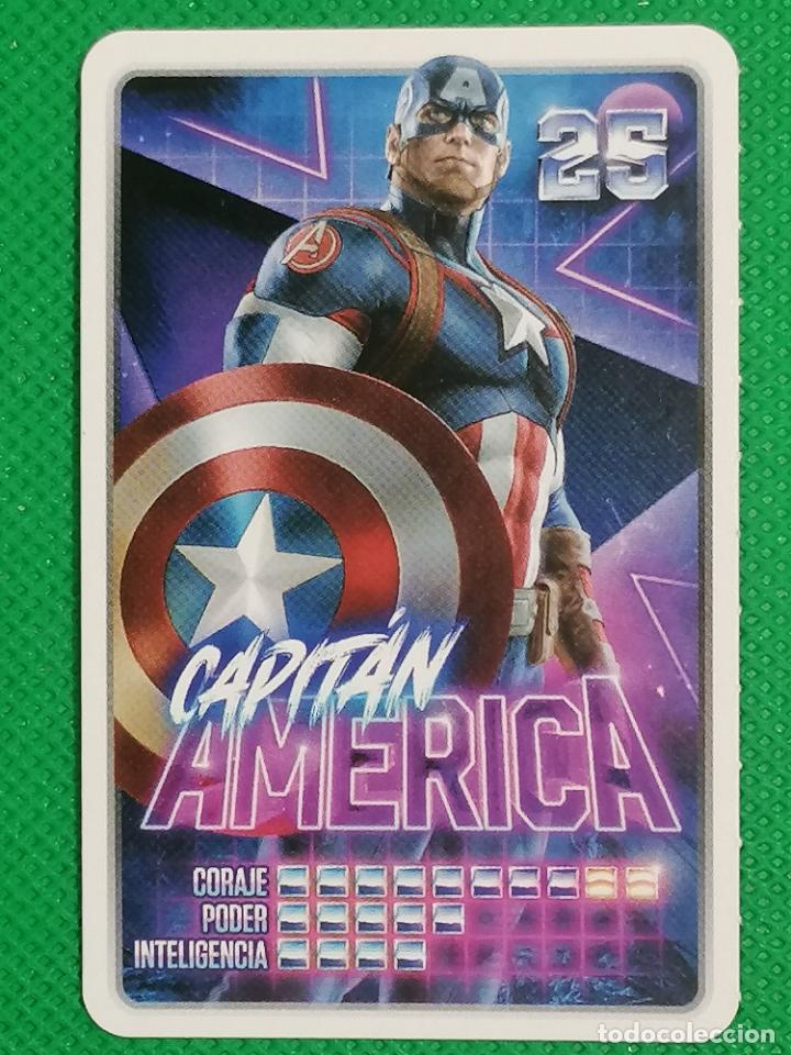Coleccionismo cromos antiguos: 25 CAPITAN AMERICA MARVEL DESCUBRE TU PODER CARREFOUR - Foto 1