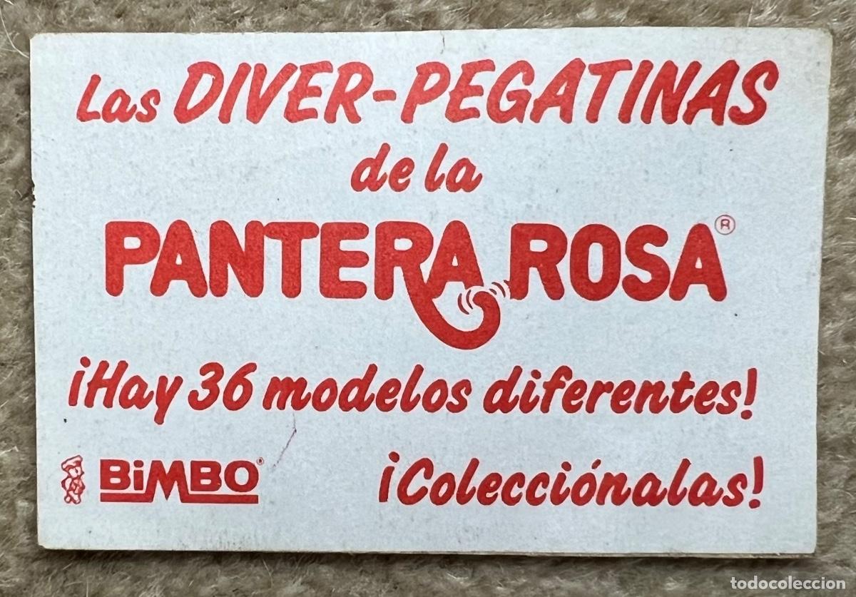 Coleccionismo cromos antiguos: Cromo Las Diver Pegatinas de la Pantera Rosa - Bimbo - Foto 2