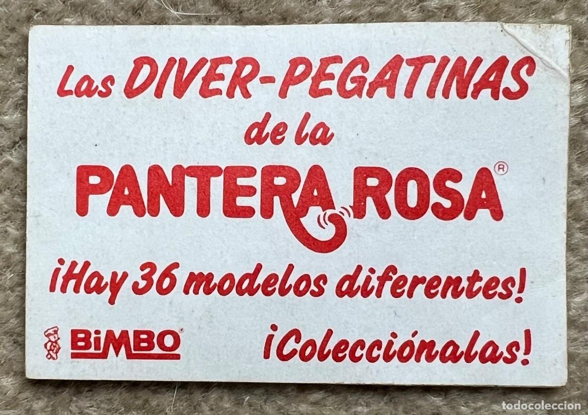 Coleccionismo cromos antiguos: Cromo Las Diver Pegatinas de la Pantera Rosa - Bimbo - Foto 2