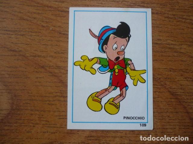 Coleccionismo Cromos antiguos: CROMO AVENTURAS MICKEY Y SUS AMIGOS WALT DISNEY FHER N&ordm; 109 PINOCCHIO PINOCHO - SIN PEGAR - 1976