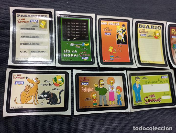Coleccionismo cromos antiguos: PEGATINAS THE SIMPSONS 2001.FOX-GALLETAS SIRO. - Foto 2