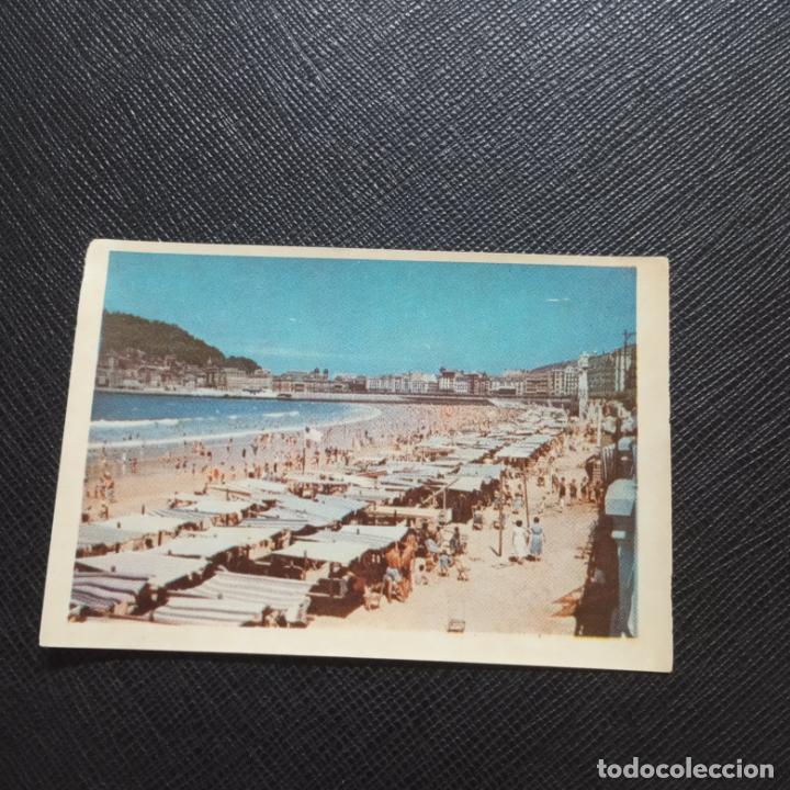Collectionnisme Cartes &agrave; collectionner anciennes: SAN SEBASTAIAN 105 BELLEZAS DE ESPA&Ntilde;A 1959 BRUGUERA CROMO - SIN PEGAR - CC3