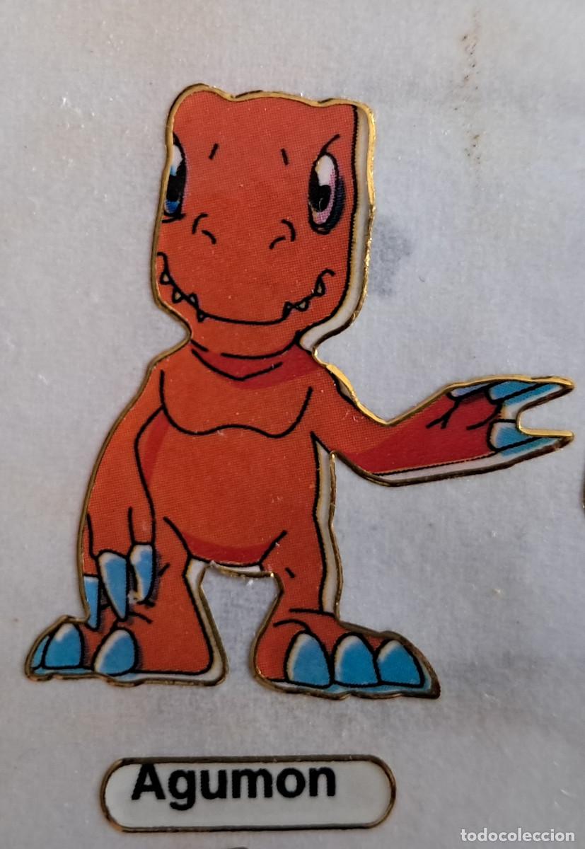 Coleccionismo cromos antiguos: cromo adhesivo de digimon, Agumon. - Foto 1