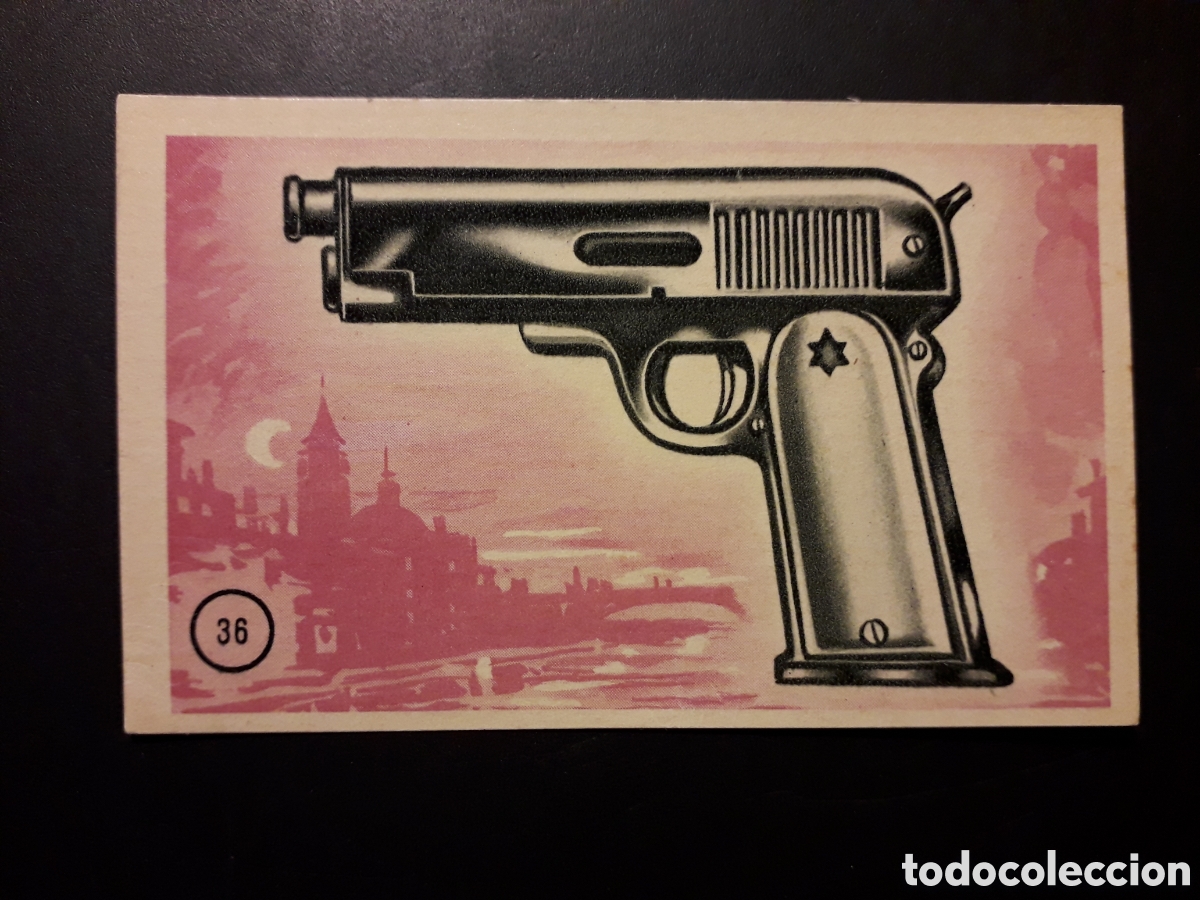 Collectable Antique Stickers: PISTOLA POLACA BRONSTEIN HISTORIA DE LAS ARMAS N&deg; 36 ED CRISOL 1962 SIN PEGAR, PEDIDO M&Iacute;NIMO 3&euro;.