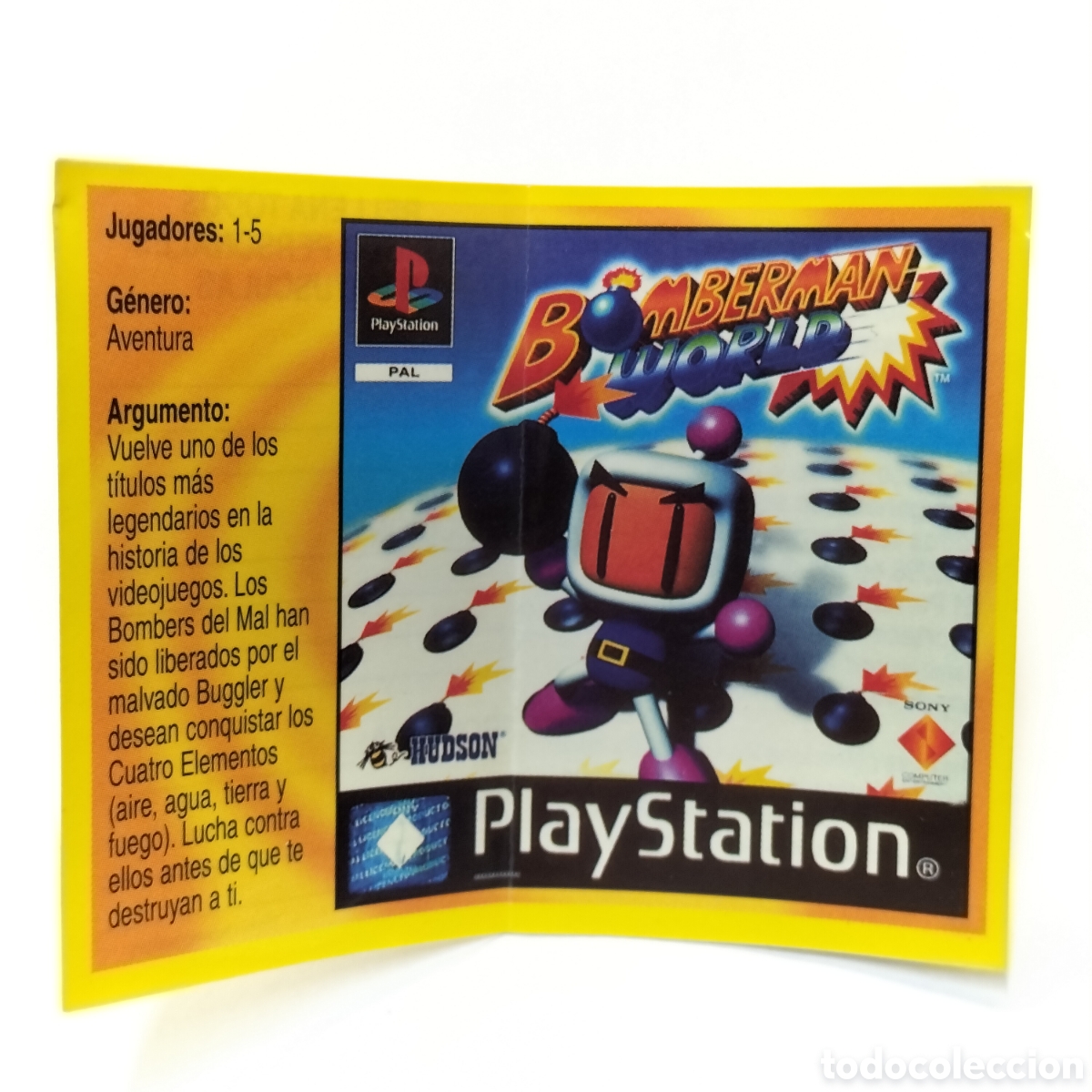 Coleccionismo cromos antiguos: AAA - CROMO / BOMBERMAN WORLD. MEJORES JUEGOS PLAYSTATION BIMBO. 1998