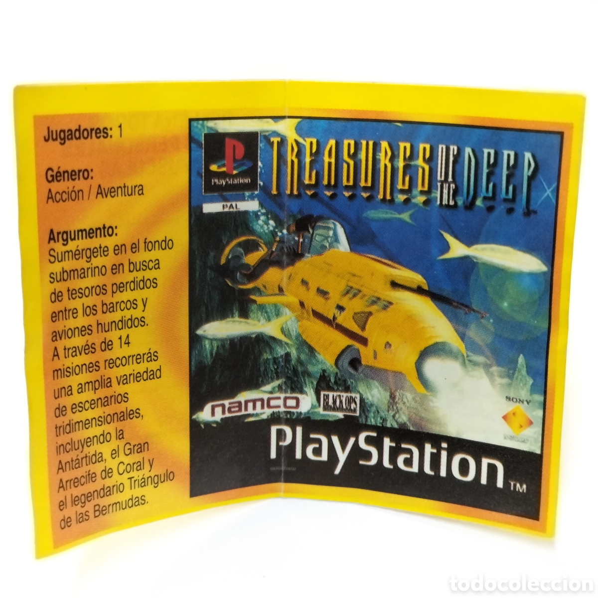 Coleccionismo cromos antiguos: AAA - CROMO / TREASURES OF THE DEEP. MEJORES JUEGOS PLAYSTATION BIMBO. 1998
