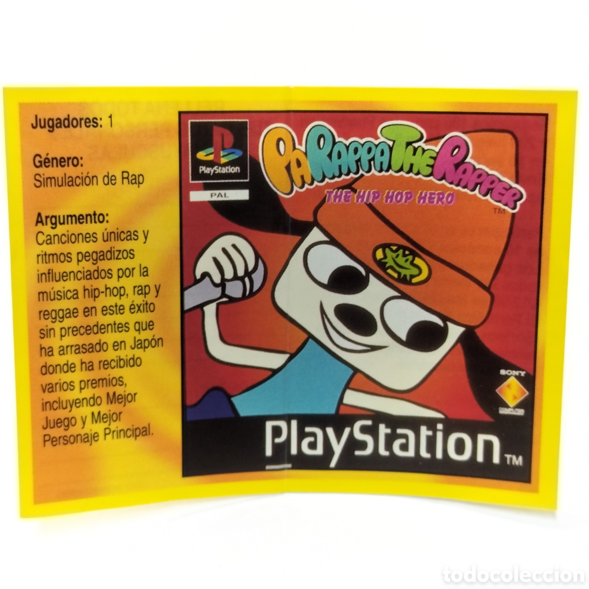 Coleccionismo cromos antiguos: AAA - CROMO / PA RAPPA THE RAPPER THE HIP HOP HERO. MEJORES JUEGOS PLAYSTATION BIMBO. 1998
