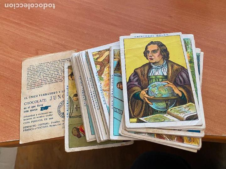 Coleccionismo cromos antiguos: CRISTOBAL COLON LOTE 74 CROMOS CHOCOLATES JUNCOSA (P2) - Foto 1