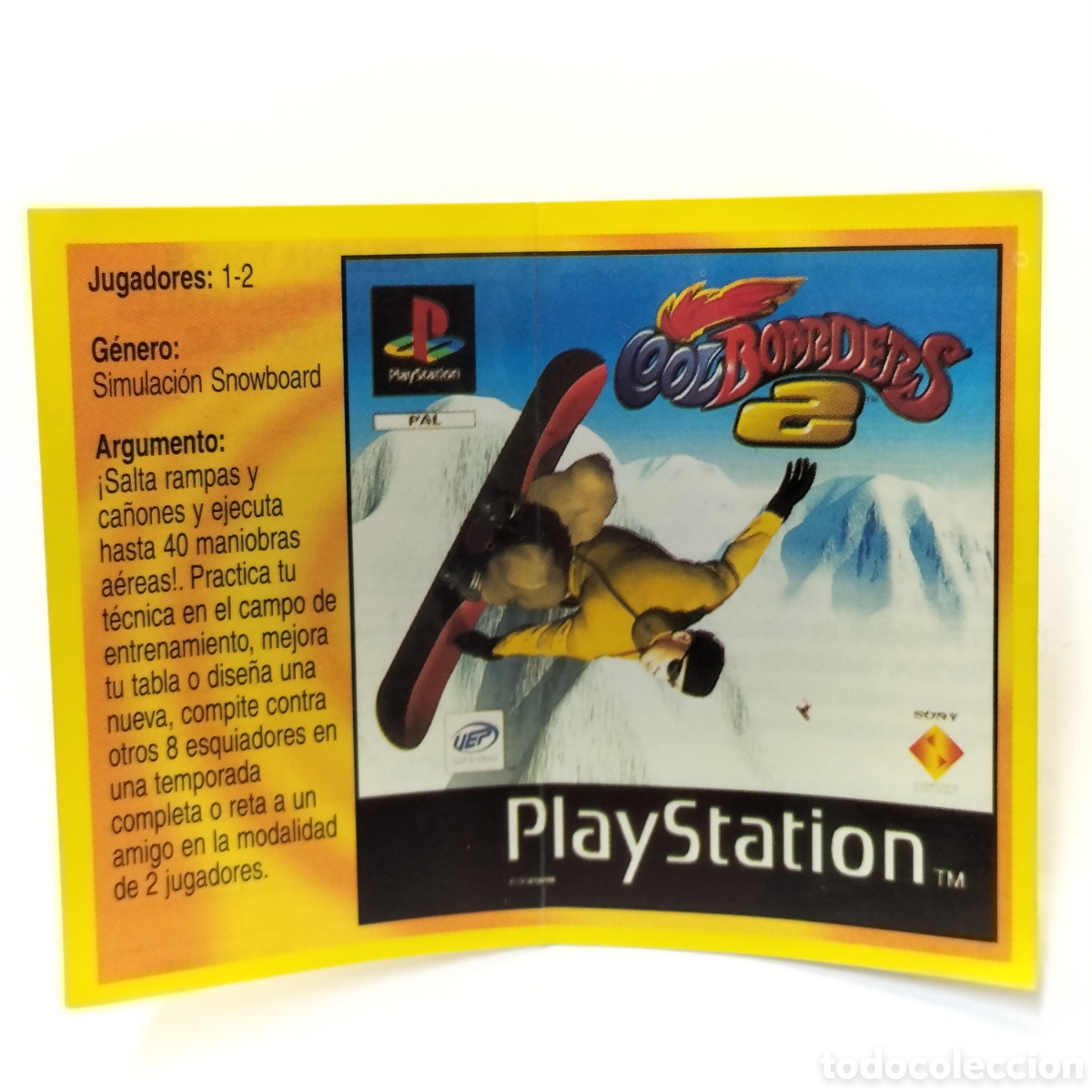 Coleccionismo cromos antiguos: AAA - CROMO / COOL BOARDERS 2. MEJORES JUEGOS PLAYSTATION BIMBO. 1998