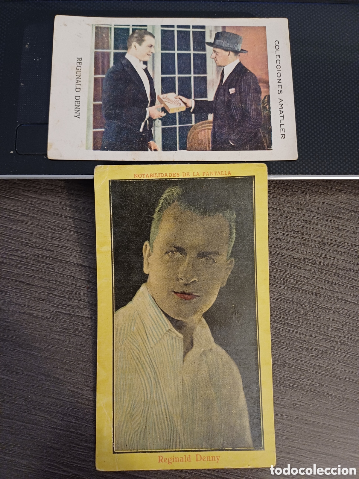 Coleccionismo cromos antiguos: 2 CROMOS REGINALD DENNY, BOXEADOR Y ACTOR, CHOCOLATE JUNCOSA Y AMATLLER - Foto 1