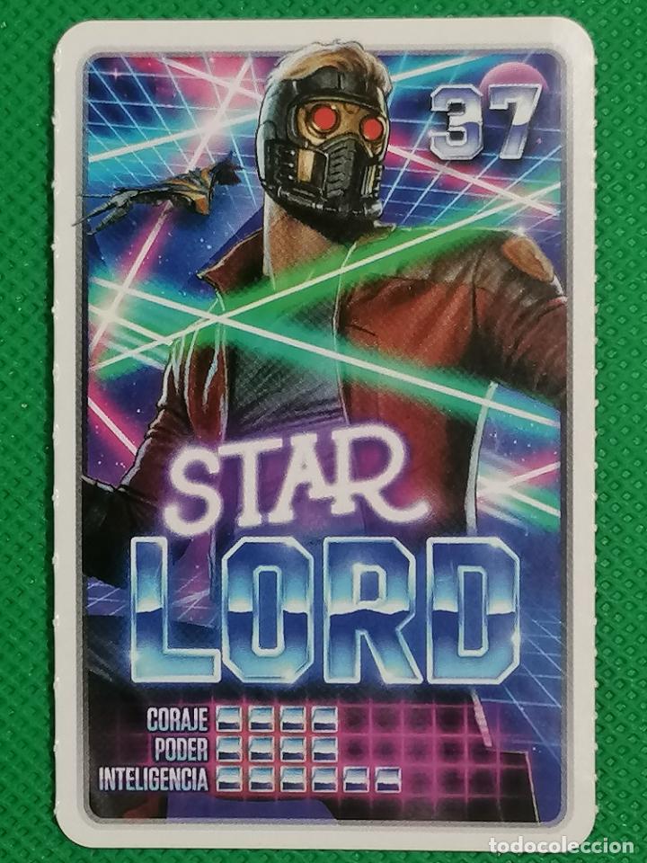 Coleccionismo cromos antiguos: 37 STAR LORD MARVEL DESCUBRE TU PODER CARREFOUR - Foto 1