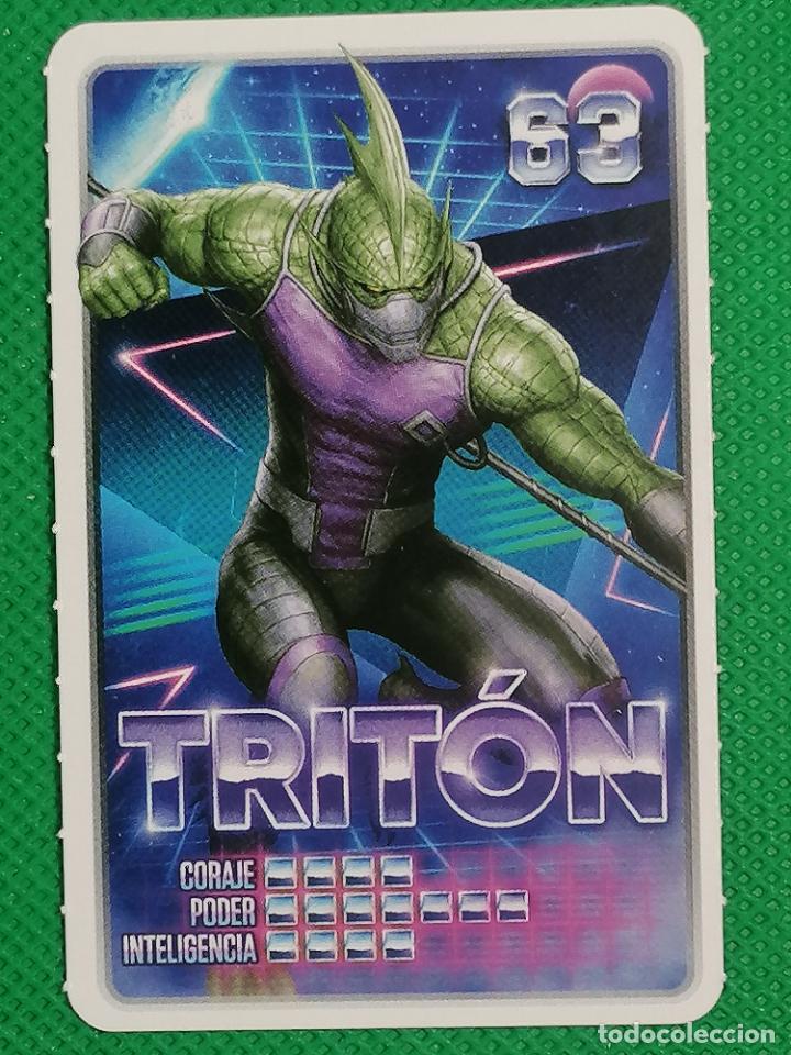 Coleccionismo cromos antiguos: 63 TRITON MARVEL DESCUBRE TU PODER CARREFOUR - Foto 1