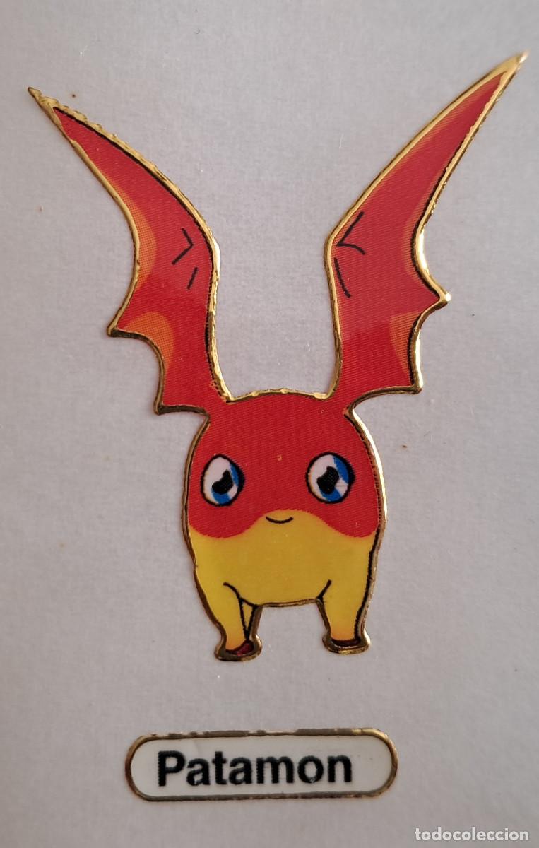 Coleccionismo cromos antiguos: cromo adhesivo de digimon, Patamon. - Foto 1