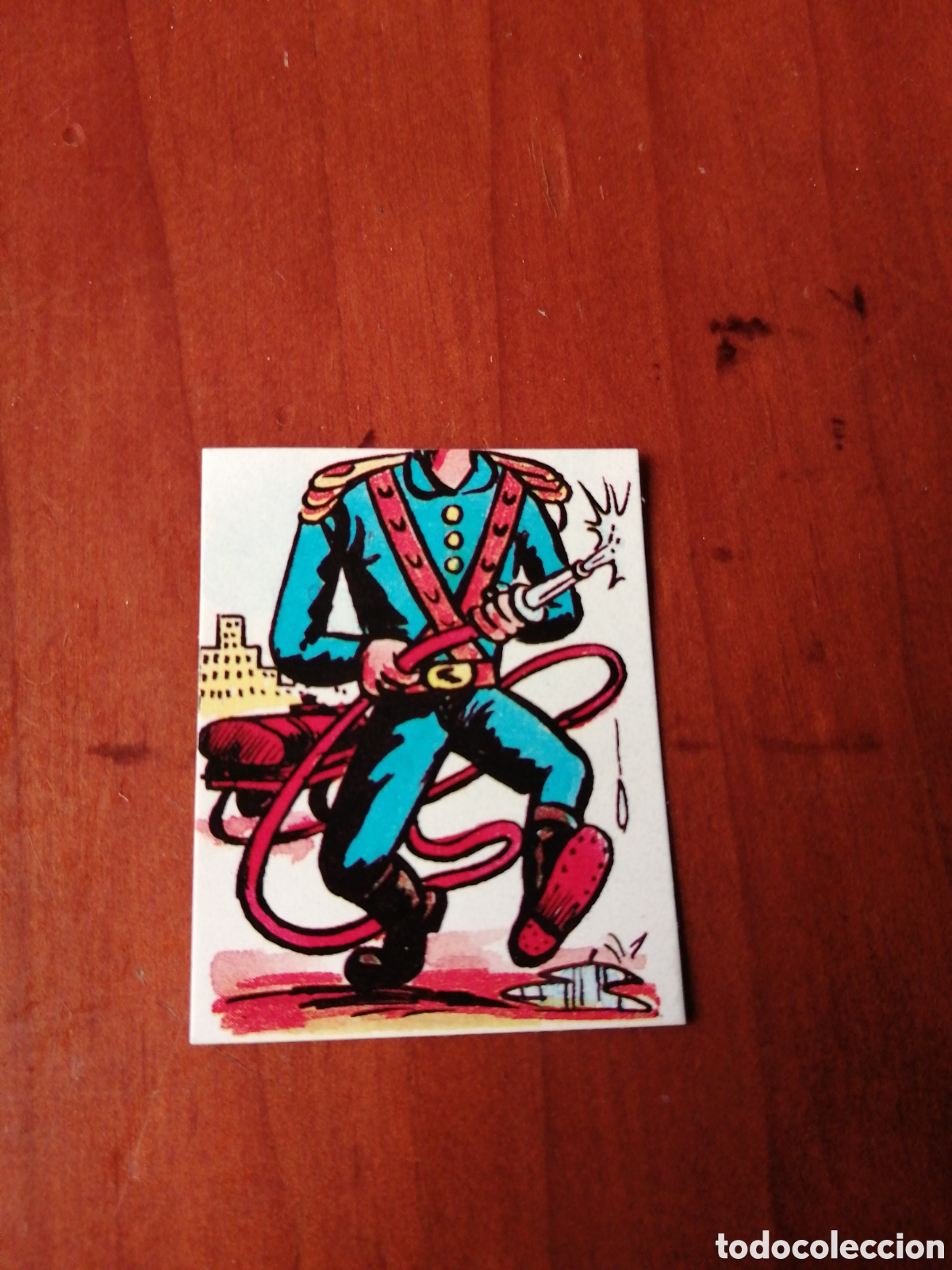 Coleccionismo cromos antiguos: CROMO SUPER COMIX BOMBERO CUERPO - Foto 1