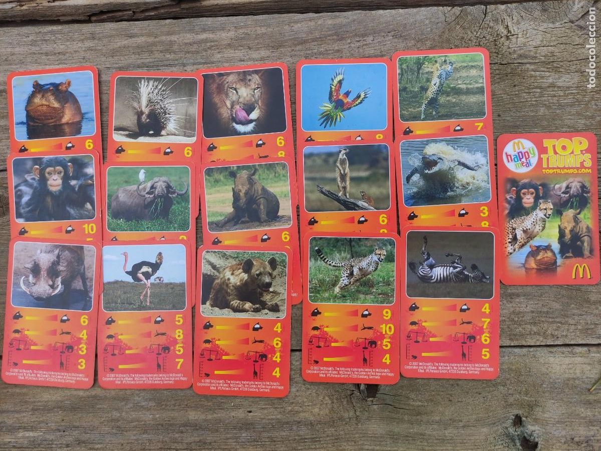 Coleccionismo cromos antiguos: Top trumps happy meal - Foto 1